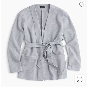 J Crew Belted Sweatshirt Blazer